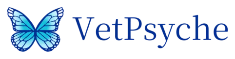 VetPsyche’s logo, a symbol of Cate Brothwell’s commitment to providing compassionate, online mental health support to the veterinary community from her practice in Kent.